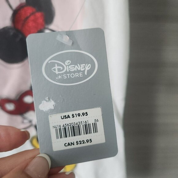 Disney Minnie Mouse Heart "Will You Be My Mickey?" Graphic Womens T-Shirt Size L - Picture 3 of 12